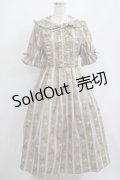 axes femme kawaii / RosyBear柄ワンピース M グリーン H-25-04-02-015-AX-OP-NS-ZH