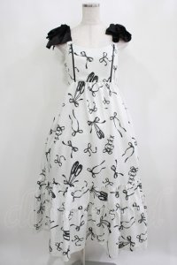 axes femme / トゥシューズ柄リボン付ワンピース Free オフ H-25-04-02-016-AX-OP-NS-ZH