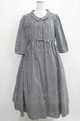 Franche Lippee / ボリュームシャツワンピース M ブラック H-25-04-02-018-LO-OP-NS-ZH