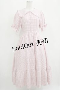 m petit by misako / AM*ギンガムCHKワンピース M ピンク H-25-04-02-022-LO-OP-NS-ZH