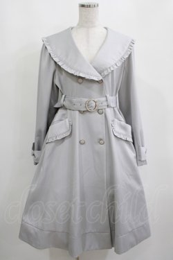 画像1: Amavel / Romantiqueフリルトレンチコート（ミドル丈） Free サックス H-25-04-02-023-CA-CO-NS-ZH