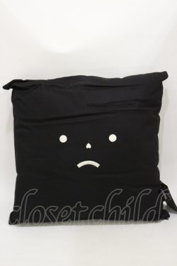 画像1: MORPH8NE / SLEEPY PILLOWクッション  ブラック H-25-04-03-006-PU-ZA-KB-ZH