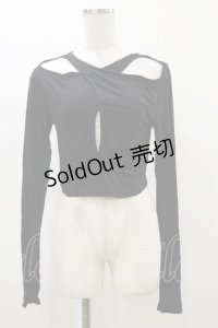 KILL STAR / ASTERACIE CROP TOP S ブラック H-25-04-03-007-SL-TO-KB-OS