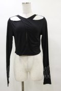 KILL STAR / ASTERACIE CROP TOP S ブラック H-25-04-03-008-SL-TO-KB-ZH