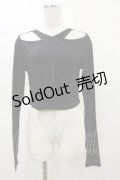 KILL STAR / ASTERACIE CROP TOP S ブラック H-25-04-03-008-SL-TO-KB-ZI