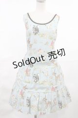 Emily Temple cute / アニマルジャンパースカート  サックス H-25-04-03-1001-ET-OP-KB-ZH