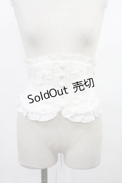 画像1: Sheglit / フリルリボンコルセット  白 H-25-04-03-1033-EL-ZA-KB-ZH