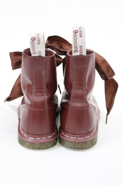 画像3: Dr.Martens （Getta Grip） / 8ホールブーツ 表記消え/約24.5〜25cm チェリーレッド×ホワイトステッチ H-25-04-03-1040-PU-SH-KB-ZH
