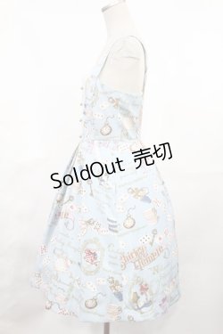 画像2: Shirley Temple / パーティーインビテーションカードベビードールジャンパースカート  サックス H-25-04-03-1005-ET-OP-KB-ZH
