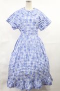 Jane Marple / Picnic cloth joyfulドレス M ブルー H-25-04-03-1009-JM-OP-KB-ZH