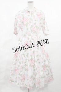 Jane Marple Dans Le Salon / La vie en roseシャツドレス M オフホワイト H-25-04-03-1010-JM-OP-KB-ZH
