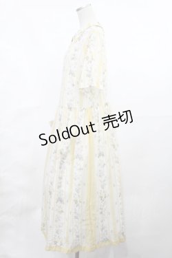 画像2: Jane Marple Dans Le Salon / Pale rosesリンクルドレス  イエロー H-25-04-03-1013-JM-OP-KB-ZH