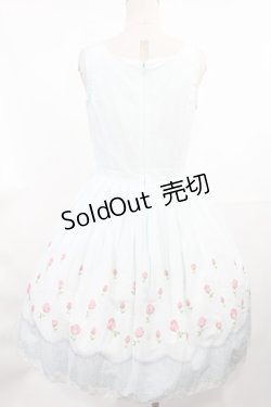 画像2: Emily Temple cute / バラ＆レースノースリーブワンピース  サックス H-25-04-03-1002-ET-OP-KB-ZH
