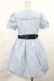 画像2: MILK / バブルDot dress  サックスドット H-25-04-03-1022-ML-OP-KB-ZH (2)