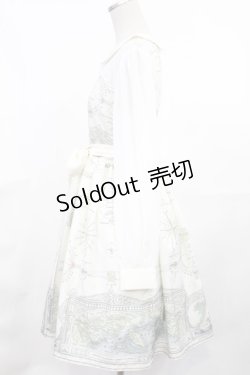 画像2: Grimoire / White Asrtoronomy Map Dress Free オフ H-25-04-03-1023-GO-OP-NS-ZH