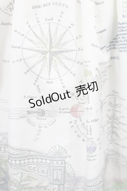 画像4: Grimoire / White Asrtoronomy Map Dress Free オフ H-25-04-03-1023-GO-OP-NS-ZH