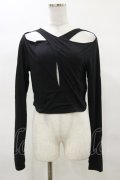 KILL STAR / ASTERACIE CROP TOP M ブラック H-25-04-03-009-SL-TO-KB-ZH