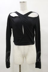 KILL STAR / ASTERACIE CROP TOP M ブラック H-25-04-03-009-SL-TO-KB-OS