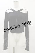 KILL STAR / ASTERACIE CROP TOP M ブラック H-25-04-03-010-SL-TO-KB-ZH