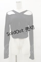 KILL STAR / ASTERACIE CROP TOP M ブラック H-25-04-03-010-SL-TO-KB-ZH