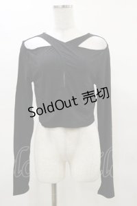 KILL STAR / ASTERACIE CROP TOP M ブラック H-25-04-03-010-SL-TO-KB-ZH