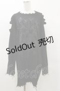 KILL STAR / APPARITIONS KNIT SWEATER L ブラック H-25-04-03-014-SL-TO-KB-ZH