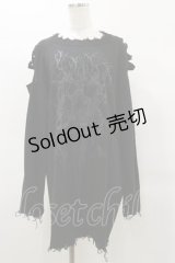 KILL STAR / APPARITIONS KNIT SWEATER L ブラック H-25-04-03-014-SL-TO-KB-ZH