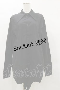 画像1: KILL STAR /OOD KIN LONGLINE SHIRT XS ブラック H-25-04-03-017-SL-BL-KB-ZI