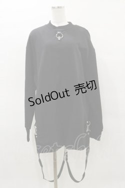 画像1: KILL STAR / FLAYER SWEAT SHIRT S ブラック H-25-04-03-020-SL-TO-KB-ZH