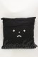 画像1: MORPH8NE / SLEEPY PILLOWクッション  ブラック H-25-04-03-004-PU-ZA-KB-ZH (1)