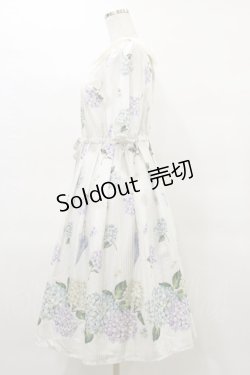 画像3: Melody BasKet / 紫陽花のピューリタンカラーワンピース M アイボリー H-25-04-03-036-LO-OP-KB-ZH