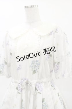 画像4: Melody BasKet / 紫陽花のピューリタンカラーワンピース M アイボリー H-25-04-03-036-LO-OP-KB-ZH