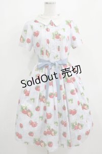 Emily Temple cute / Dear Strawberryワンピース  サックス H-25-04-04-001-ET-OP-KB-ZH