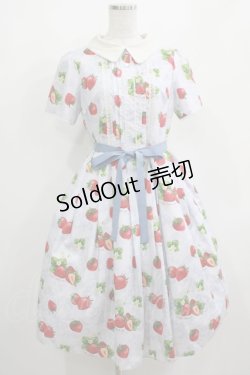 画像1: Emily Temple cute / Dear Strawberryワンピース  サックス H-25-04-04-001-ET-OP-KB-ZH