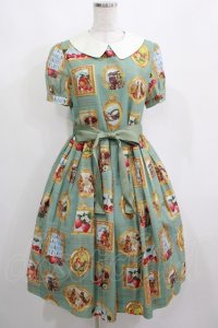 Jane Marple / Anniversaryフレームのコレットワンピース  ミント H-25-04-04-003-JM-OP-KB-ZH