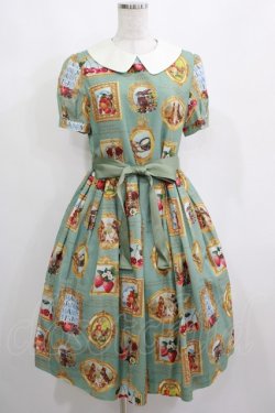 画像1: Jane Marple / Anniversaryフレームのコレットワンピース  ミント H-25-04-04-003-JM-OP-KB-ZH