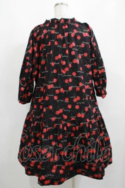 画像3: Jane Marple / Skipping cherriesチュニックドレス  黒 H-25-04-04-028-JM-OP-KB-ZH