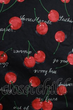 画像4: Jane Marple / Skipping cherriesチュニックドレス  黒 H-25-04-04-028-JM-OP-KB-ZH