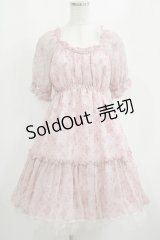 MILK / ベロアオーガンジードレス  ピンク H-25-04-04-037-ML-OP-KB-ZH