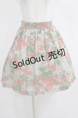 Jane Marple / スプリングガーデンのミニスカート  グレー H-25-04-04-041-JM-SK-KB-ZH