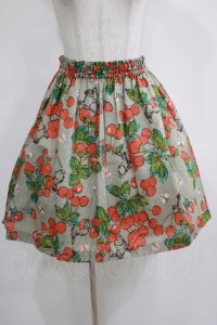 Jane Marple / スプリングガーデンのミニスカート  グレー H-25-04-04-041-JM-SK-KB-ZH