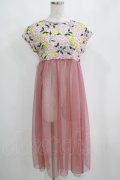 MILK / ハニーレモン TEE dress  ピンク H-25-04-04-048-ML-OP-KB-ZH
