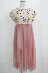MILK / ハニーレモン TEE dress  ピンク H-25-04-04-048-ML-OP-KB-ZH