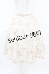 axes femme / フラワーレーススカート M アイボリー H-25-04-04-1037-AX-OP-NS-ZH