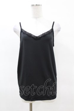 画像1: m petit by misako / お姫様キャミ LL ブラック H-25-04-04-1045-LO-TO-NS-ZH