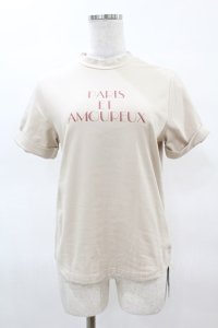 an another angelus / モックネックロゴT Free PINK BEIGE H-25-04-04-1052-CA-TO-NS-ZH