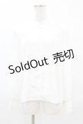 Ank Rouge / プリーツチュールブラウス M オフ H-25-04-04-1057-CA-BL-NS-ZH