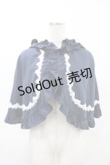 axes femme kawaii / 童話の小公女ケープ M ネイビー H-25-04-04-1058-AX-JA-NS-ZH