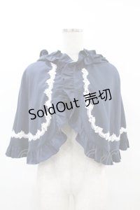 axes femme kawaii / 童話の小公女ケープ M ネイビー H-25-04-04-1058-AX-JA-NS-ZH
