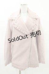 Bubbles / フリルライダースジャケット Free ピンク H-25-04-04-1059-CA-JA-NS-ZH